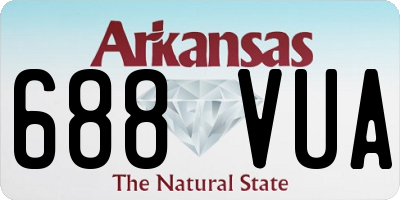 AR license plate 688VUA