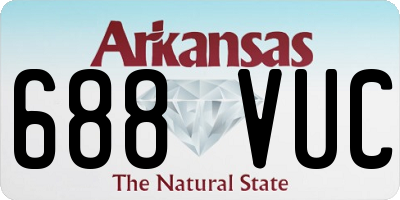 AR license plate 688VUC