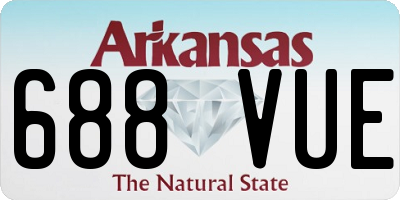 AR license plate 688VUE