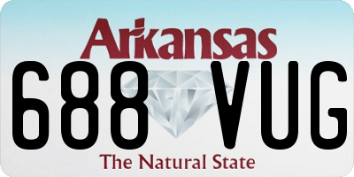 AR license plate 688VUG
