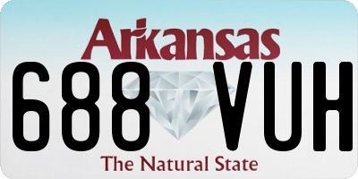 AR license plate 688VUH
