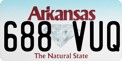 AR license plate 688VUQ