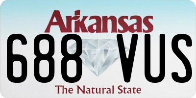 AR license plate 688VUS