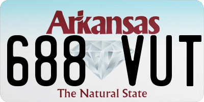 AR license plate 688VUT