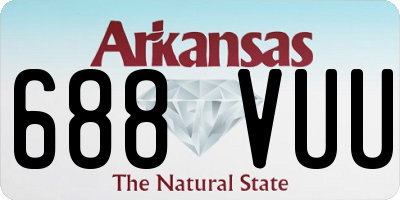 AR license plate 688VUU