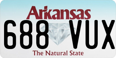 AR license plate 688VUX
