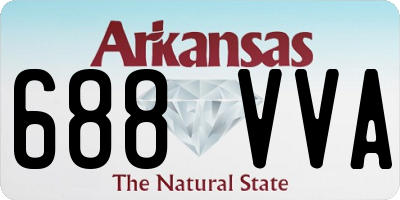 AR license plate 688VVA