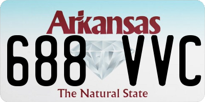 AR license plate 688VVC