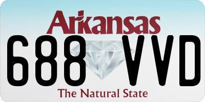 AR license plate 688VVD