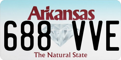 AR license plate 688VVE