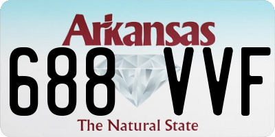 AR license plate 688VVF
