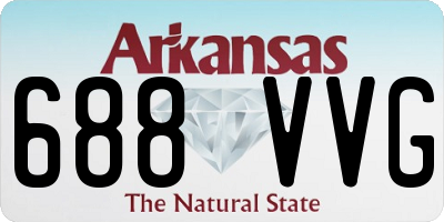AR license plate 688VVG