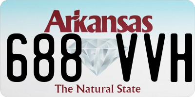 AR license plate 688VVH