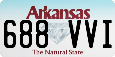 AR license plate 688VVI