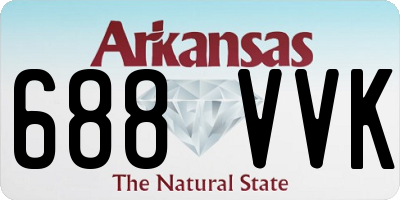 AR license plate 688VVK