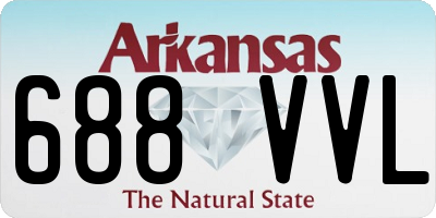 AR license plate 688VVL