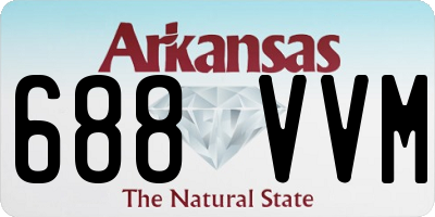 AR license plate 688VVM