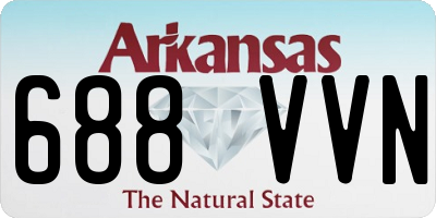 AR license plate 688VVN