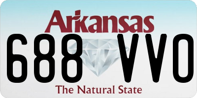 AR license plate 688VVO