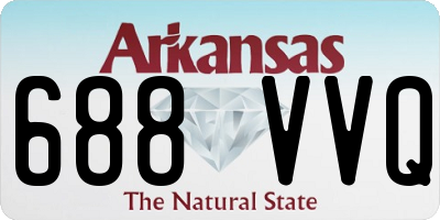 AR license plate 688VVQ