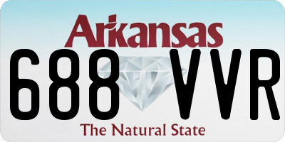 AR license plate 688VVR