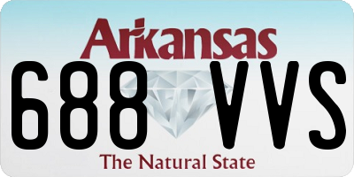 AR license plate 688VVS
