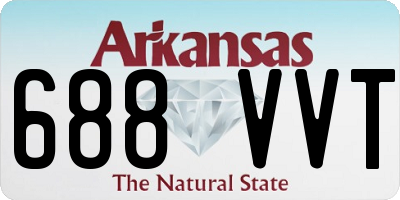 AR license plate 688VVT