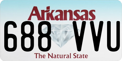 AR license plate 688VVU