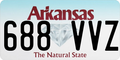 AR license plate 688VVZ