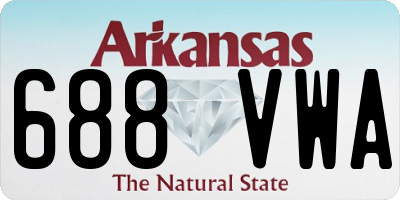 AR license plate 688VWA
