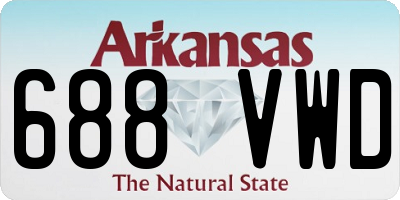 AR license plate 688VWD