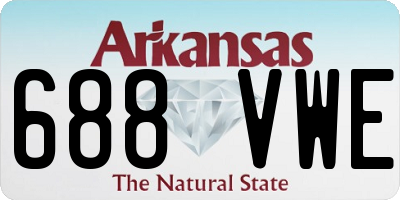 AR license plate 688VWE