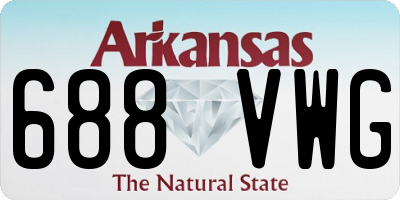 AR license plate 688VWG