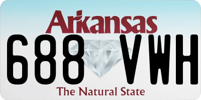 AR license plate 688VWH