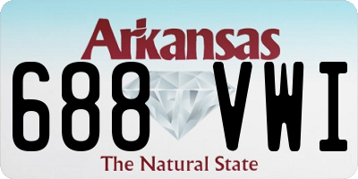 AR license plate 688VWI