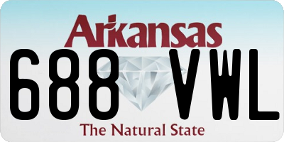 AR license plate 688VWL