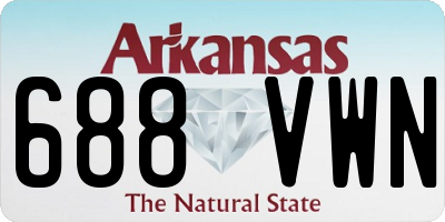 AR license plate 688VWN