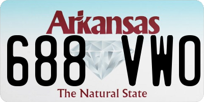 AR license plate 688VWO