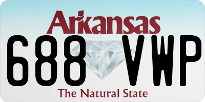 AR license plate 688VWP