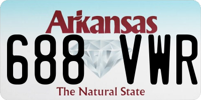 AR license plate 688VWR