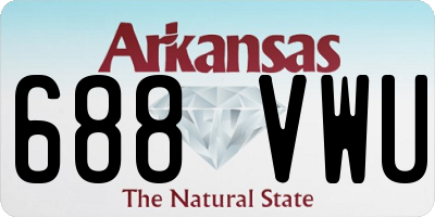 AR license plate 688VWU