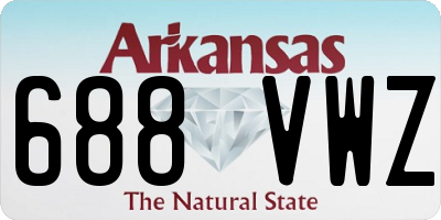 AR license plate 688VWZ