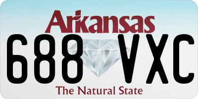 AR license plate 688VXC