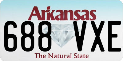 AR license plate 688VXE