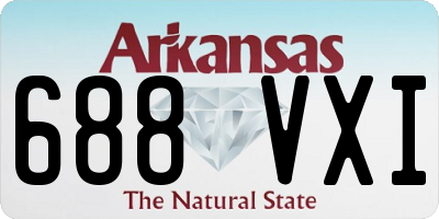 AR license plate 688VXI