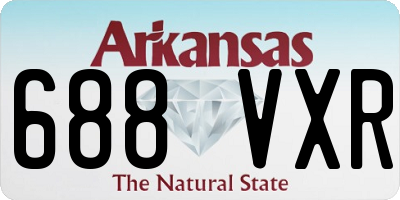 AR license plate 688VXR