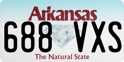 AR license plate 688VXS