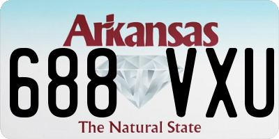 AR license plate 688VXU