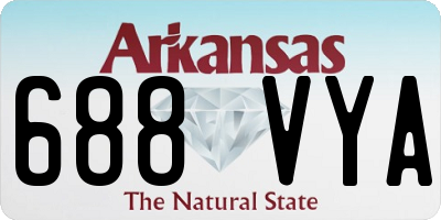 AR license plate 688VYA