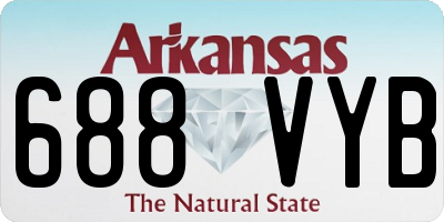 AR license plate 688VYB